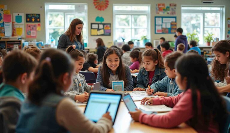 Middle School Classroom Developing Future Success Skills