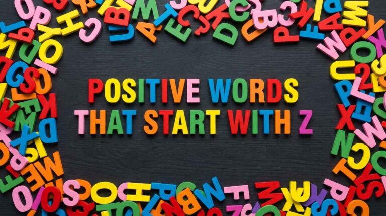 Positive Words That Start With Z